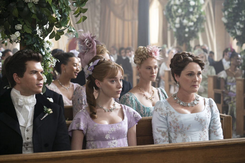 Bridgerton chapel wedding scene inside St James's church